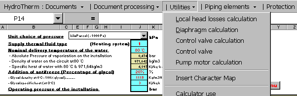 Local, head, loss, losses, water, chilled, density, properties, heating, glycol, overheated, npsh