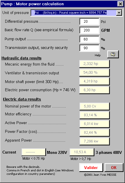 Mechanical energy provided to the fluid. Ventilator output. Motor transmission. Helicoidal ventilator. Driving output of the transmission. Pressure loss coefficient