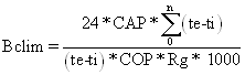 Capacité de refroidissement climatisation