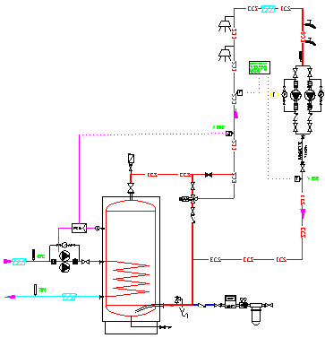 ECS, production eau chaude sanitaire semi accumulation, stockage ecs