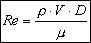 Dynamic viscosity, density, Reynolds