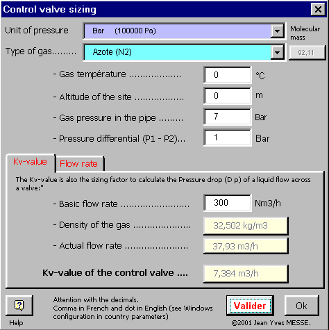 Control valve, Coefficient Kv, Kvs, Kvo, Cv, leakage rate. Valves characteristics (linear, quadratic, logarithmic, calorific linear)