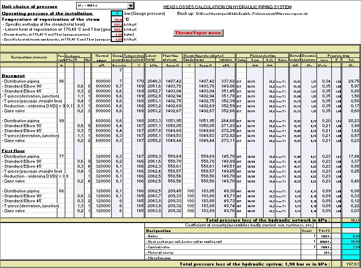 Saturated steam. Overheated steam. Low pressure steam. High pressure steam. Steam pipe sizing, Mass flow of steam