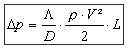 Perte de charge linéaire, écoulement, vitesse, fluides, eau, air